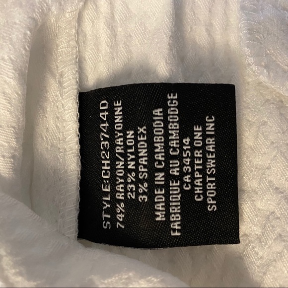 NWT Jules & Leopold white stretch capris SZ L - Picture 4 of 4